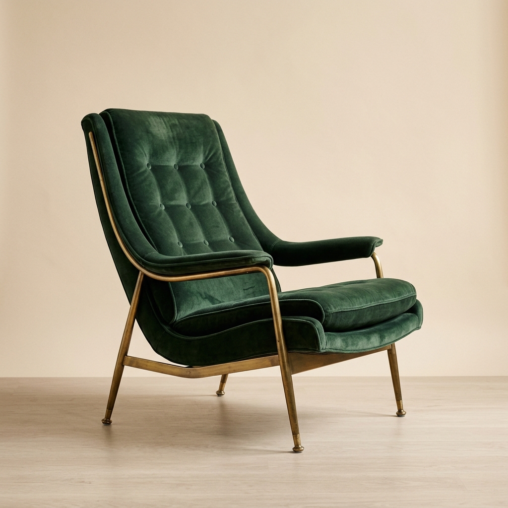 Fauteuil vert miniature